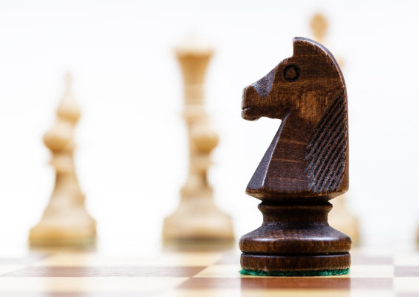 will writing strategy and advice depicted by a knight on a chessboard